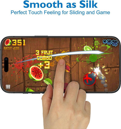 Mothca Matt Schutz für iPhone 16/15 Panzer Displayschutz 9H Folie