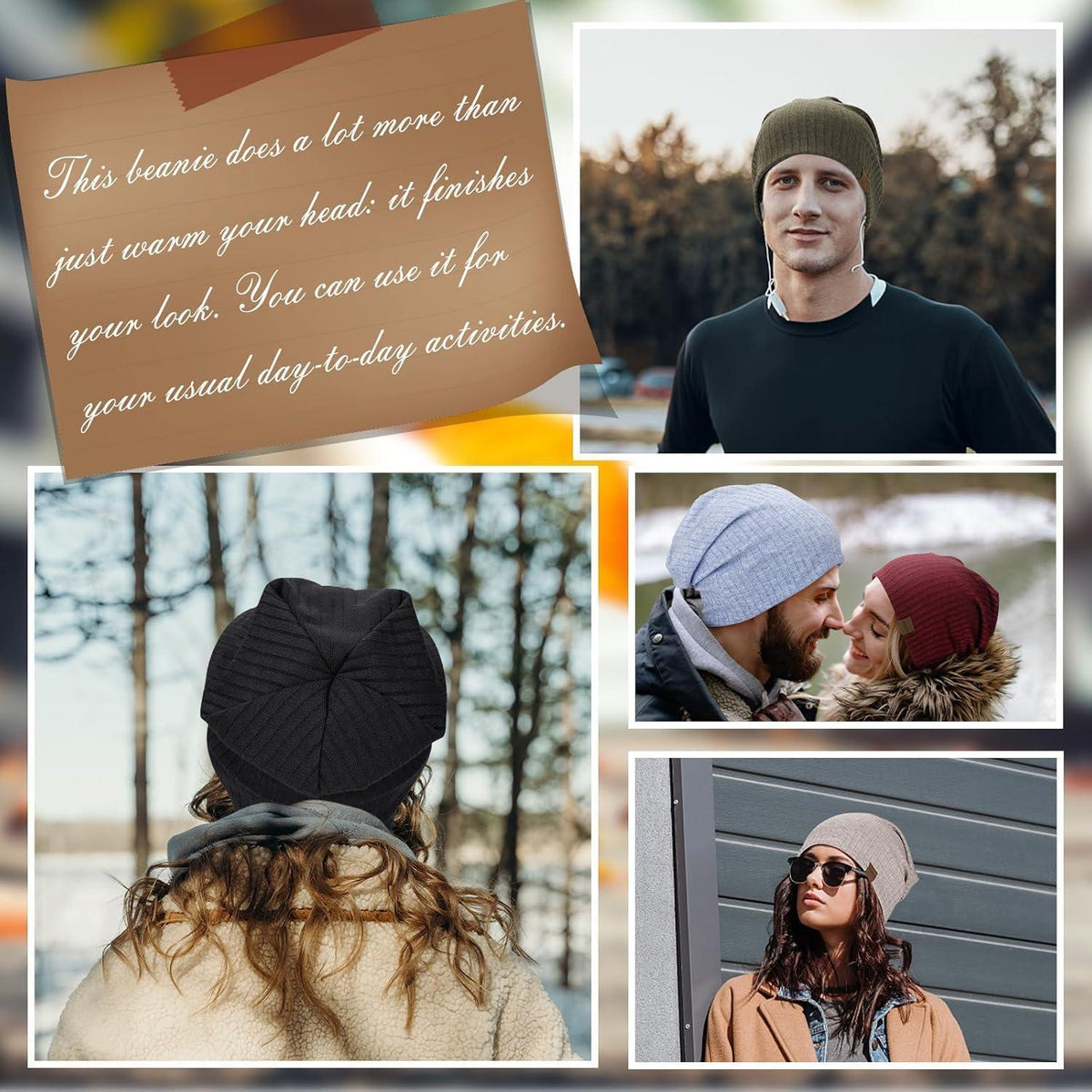 Slouchy Beanie Mütze – Weiche, Atmungsaktive Unisex Kopfbedeckung