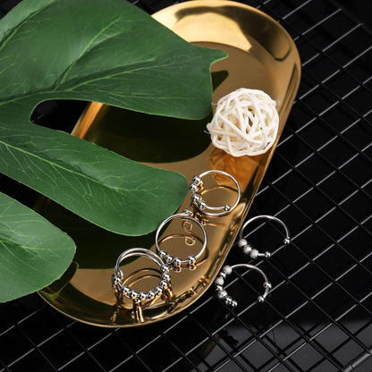 Verstellbarer Anti-Stress Ring Set | Angstabbau & Fidget Ringe für Damen