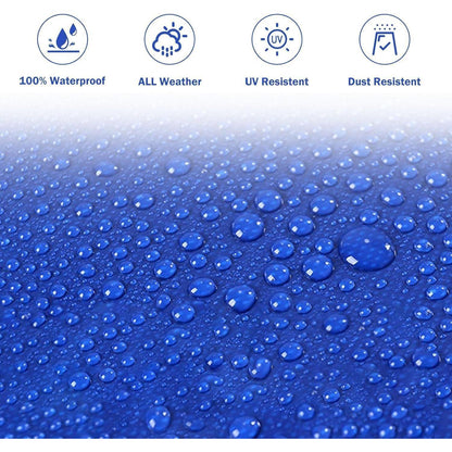 Wasserdichte Abdeckplane 4x6m – 440g/m² PVC Schutzplane Blau