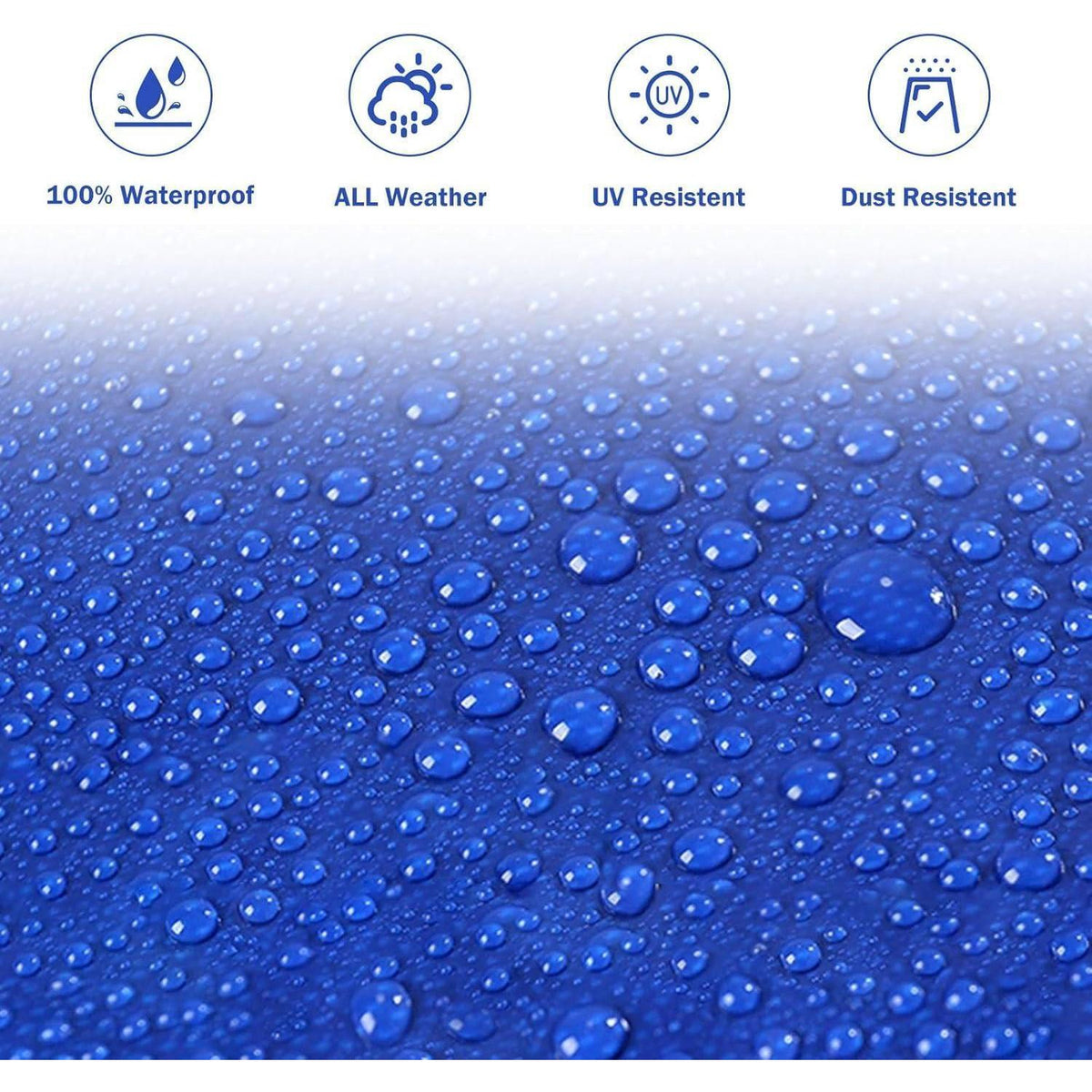 Wasserdichte Abdeckplane 3x4m – 440g/m² PVC Schutzplane Blau