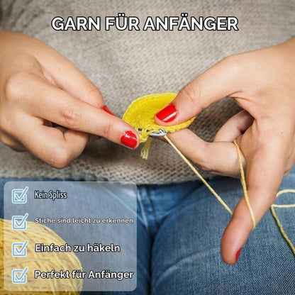 Häkelpaket Anfänger Tiere – Starter-Kit mit Video Anleitung