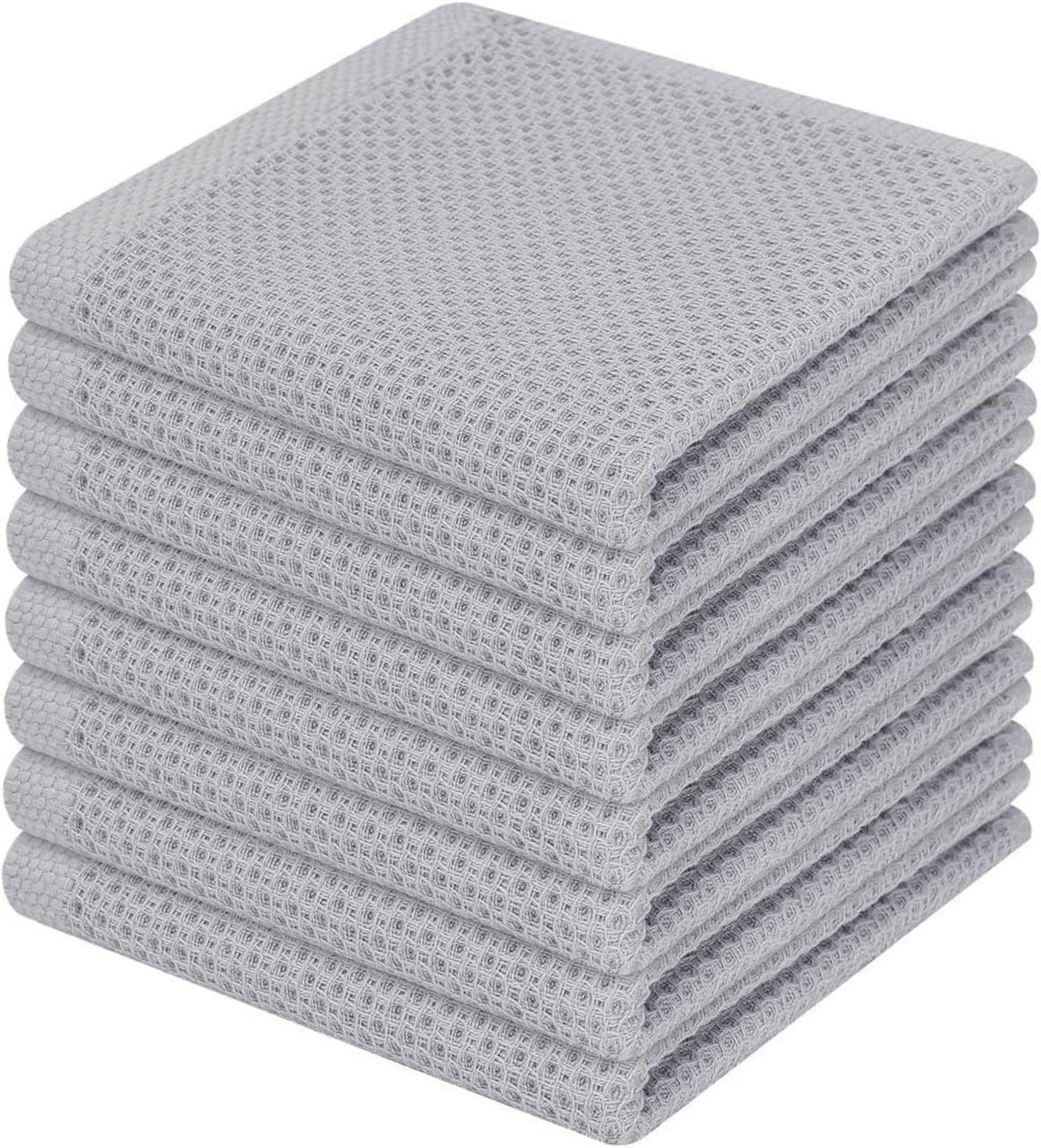 Geschirrtuch Set 8er 100% Baumwolle Premium Saugfähig Waffeldesign