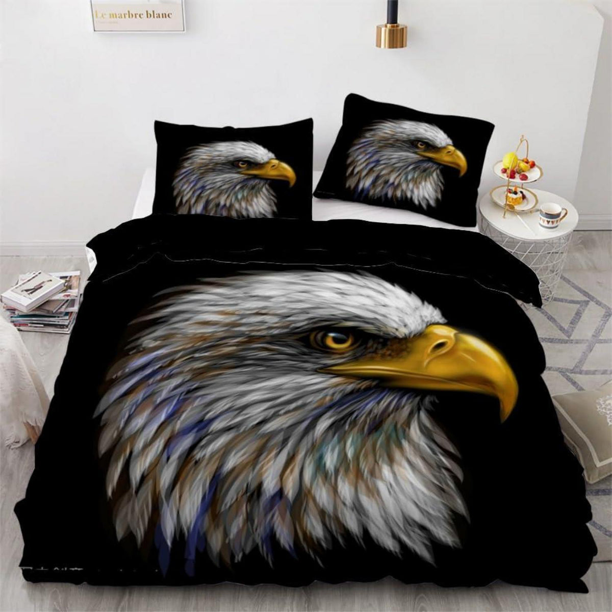 ROUSKI Kinderbettwäsche Adler 135x200 cm 4tlg. Mikrofaser