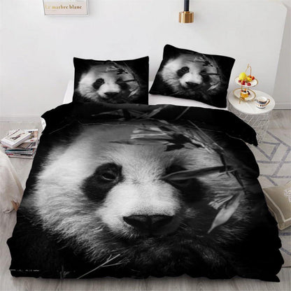Panda Kinderbettwäsche 135x200 cm 4-teilig Mikrofaser