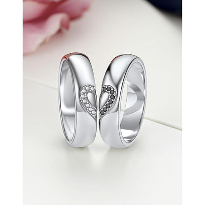 Partnerring Moissanit Ehering 925 Silber Valentinstag
