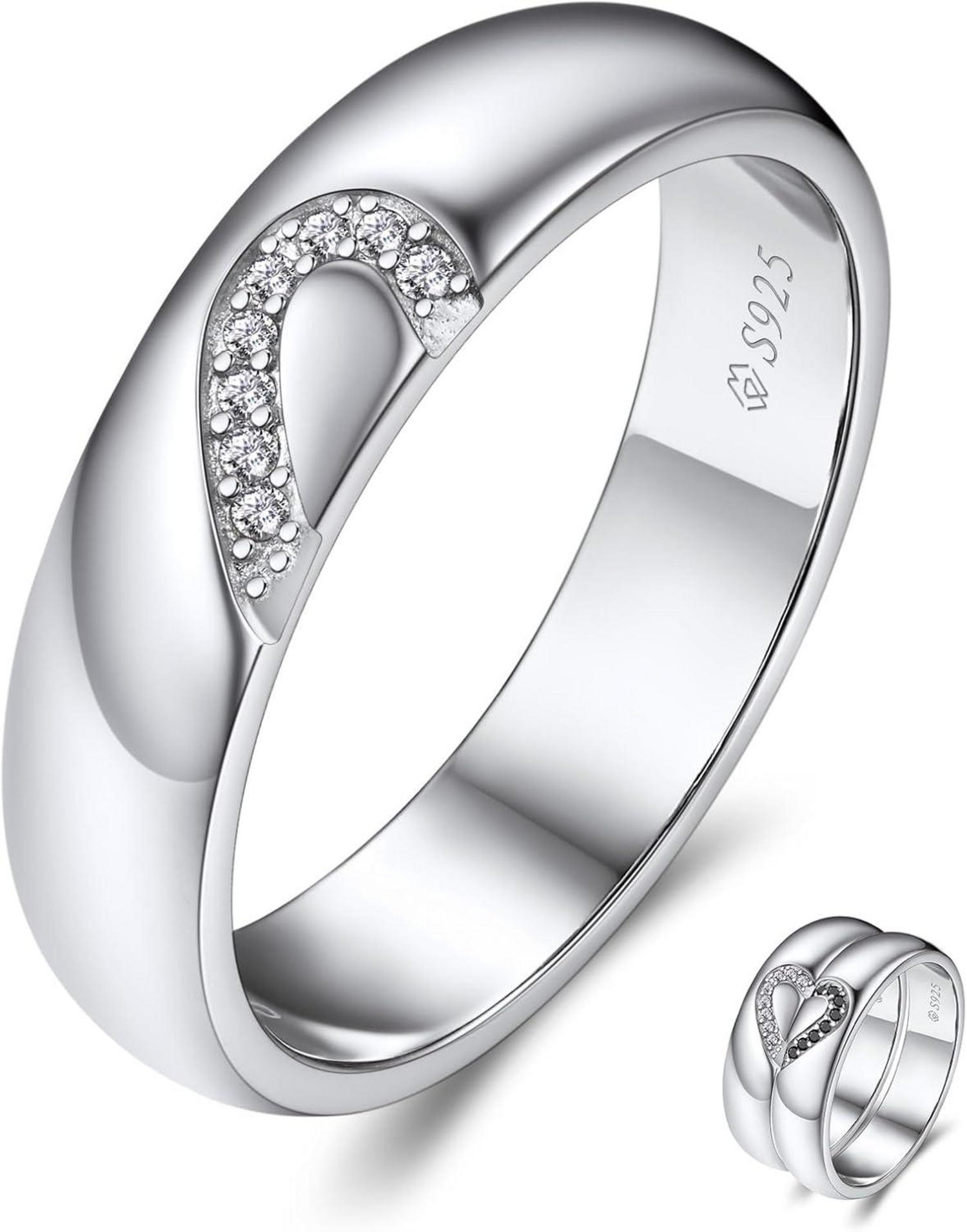 925 Sterling Silber Moissanite Ehering Valentinstag Geschenk