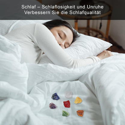 29-teiliges Kristall Edelsteine Set mit 7 Kristallen, 7