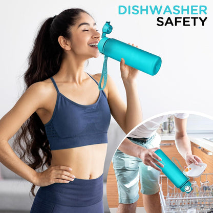 Trinkflasche 1l BPA frei Sport Kohlensäure geeignet Auslaufsicher