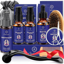 Bartpflege Set für Männer Bartwachstumskit Bartwachstumserum