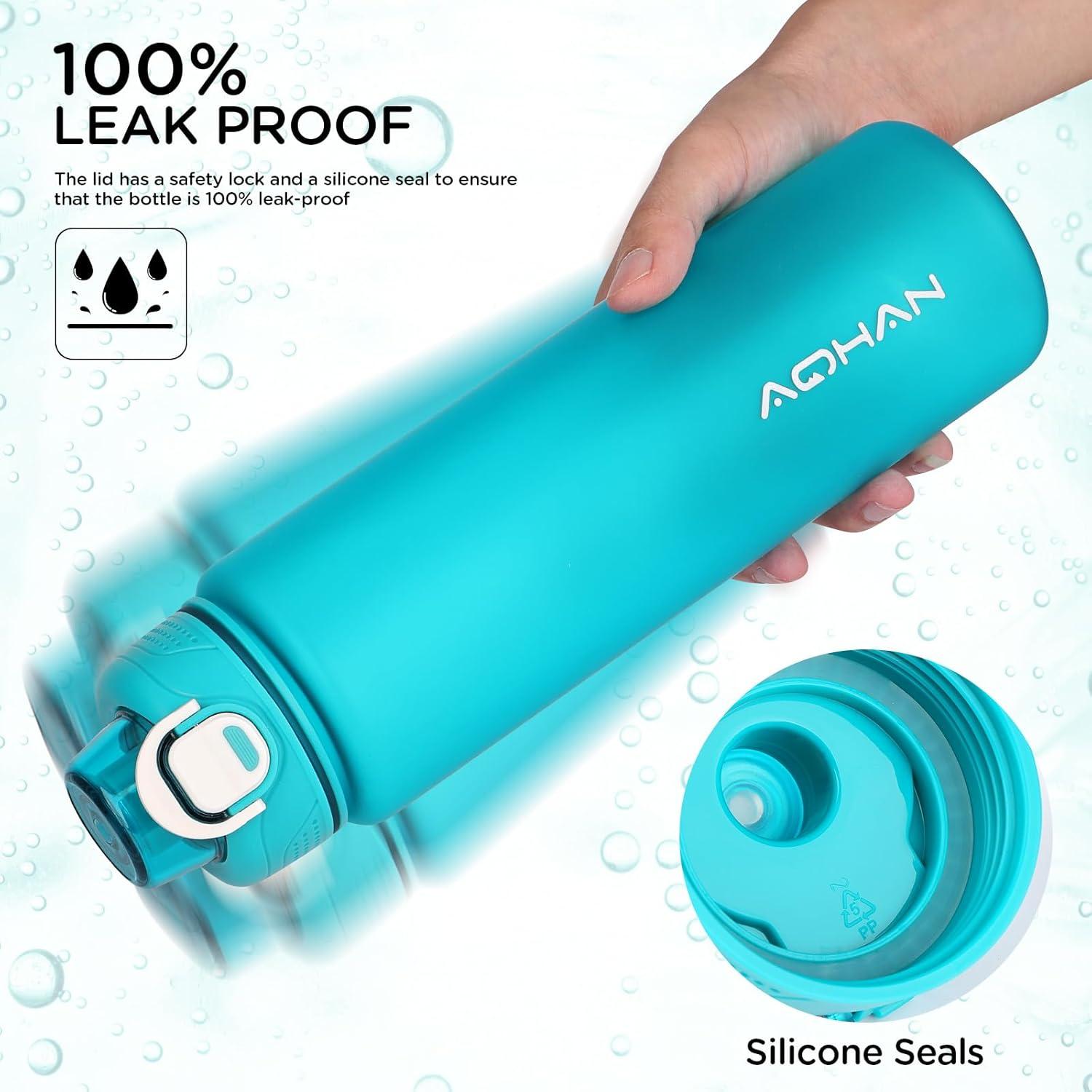 AOHAN Trinkflasche 600ml BPA frei Sportflasche mit Filter