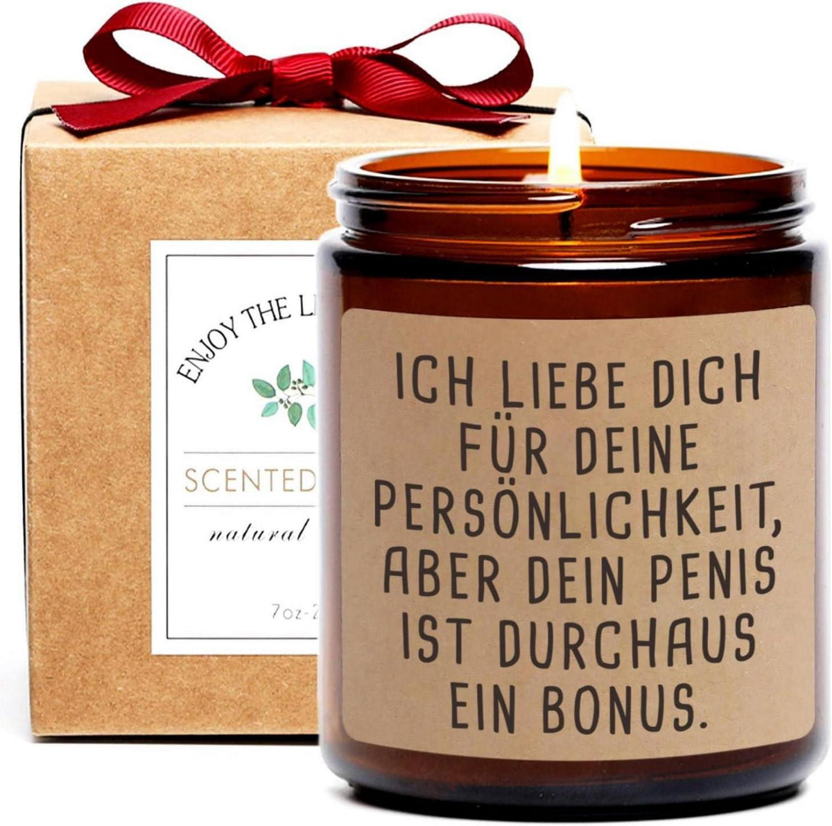 Lustige Duftkerze für Männer Valentinstag Jahrestagsgeschenk