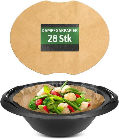 Dampfgarpapier für Varoma 28 Stück, Backpapier Thermomix TM6 TM5 TM31