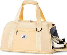 Sporttasche 40L mit Schuh- und Nassfach Beige