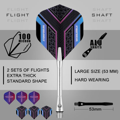 WIN.MAX 90% Tungsten Dartpfeile 16-28g Metallspitze Stahl