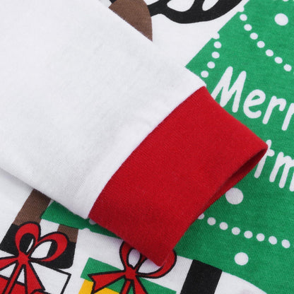 Weihnachts Schlafanzug Kinder Baumwolle Pyjama Set 2-12 Jahre