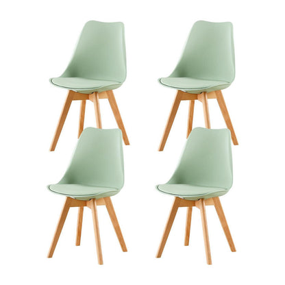 Skandinavische Esszimmerstühle Set 4 – Eiscreme Grün