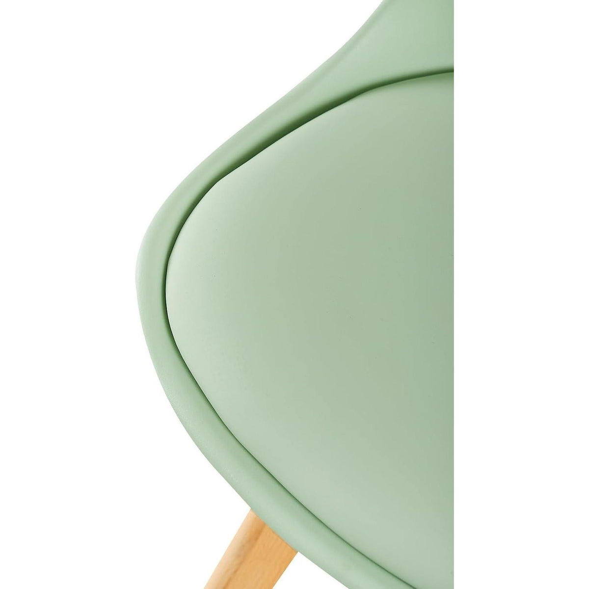 Skandinavische Esszimmerstühle Set 4 – Eiscreme Grün