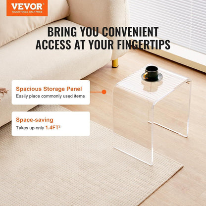 Transparenter Beistelltisch aus Acryl – 2er Set