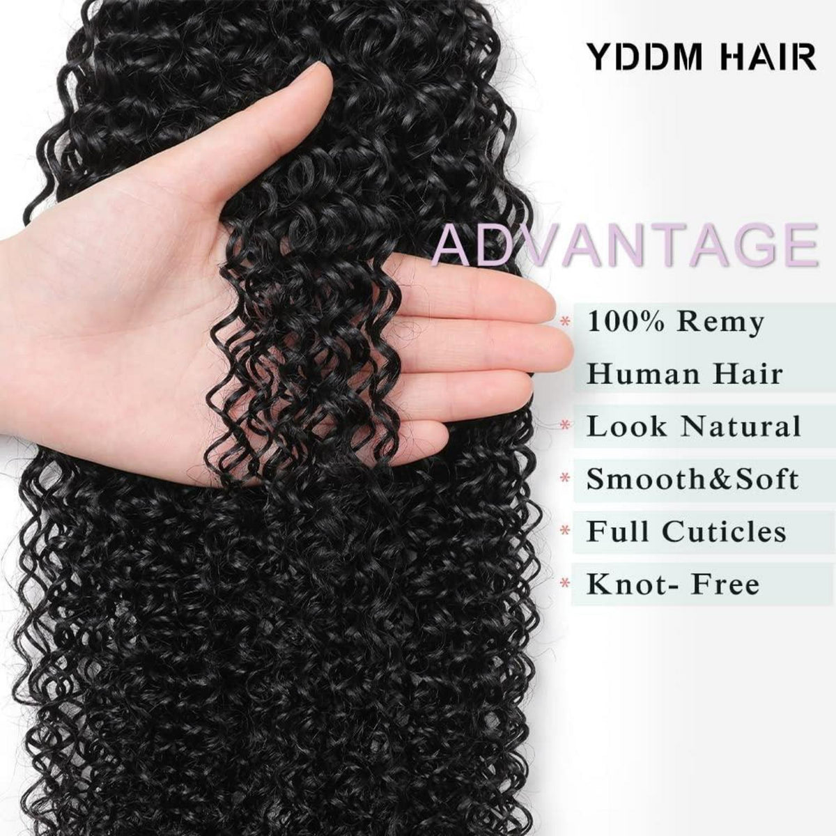 Echthaar Tape Extensions Schwarz Kinky Curly 12 Zoll