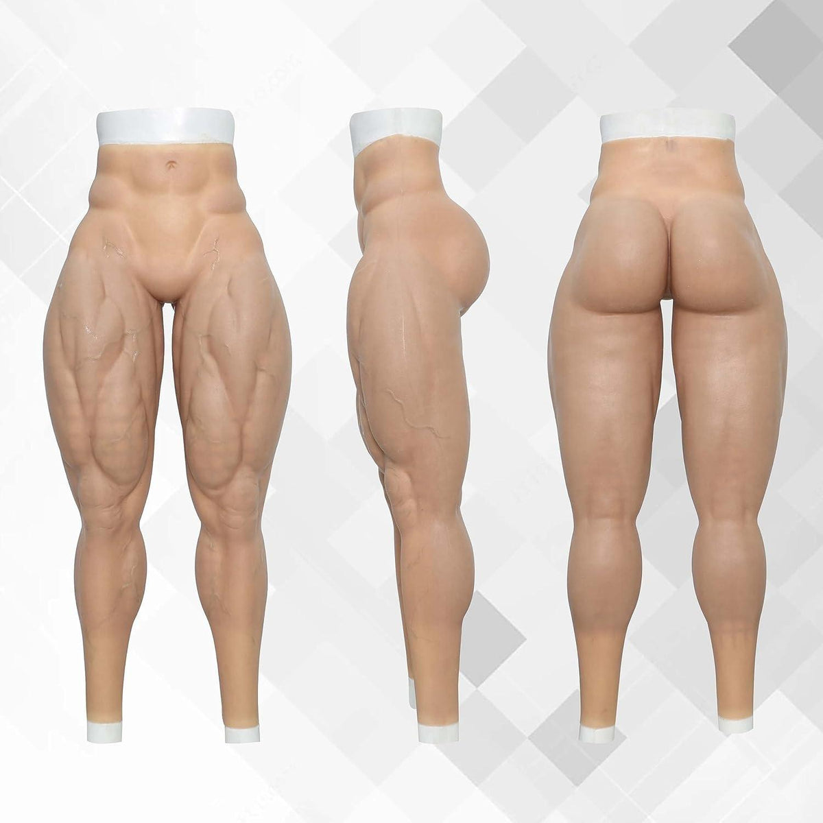 Silikon Muskelhose Muskelanzug Beine Kostüm Cosplay Karneval Halloween