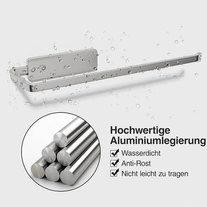 Küchenrollenhalter ohne Bohren, selbstklebend, Aluminium, Silber