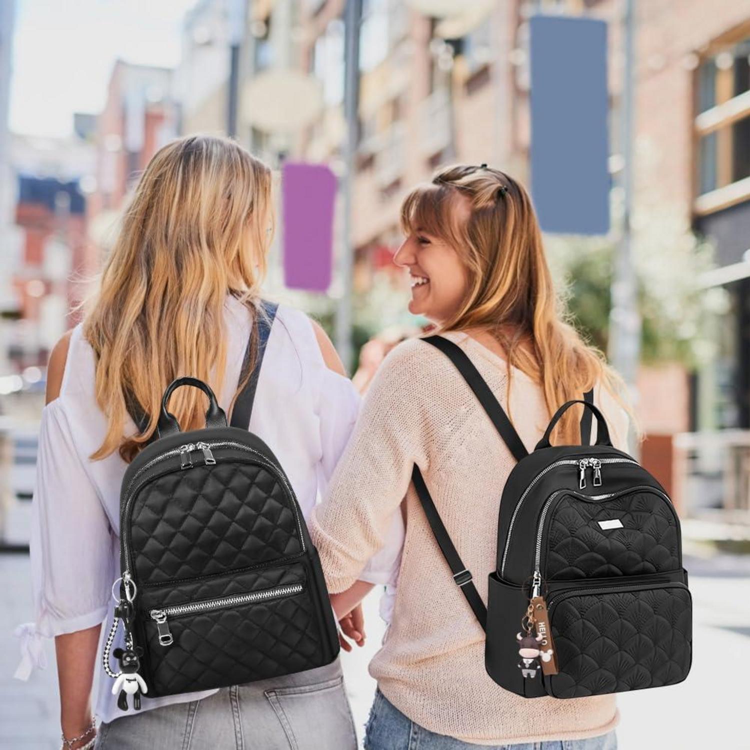 Damen Rucksack Klein Nylon Wasserdicht Daypack Reisen Arbeit Wandern
