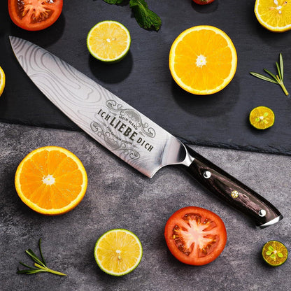 Graviertes Küchenmesser Weihnachtsgeschenk Männer Kochmesser Jahrestag