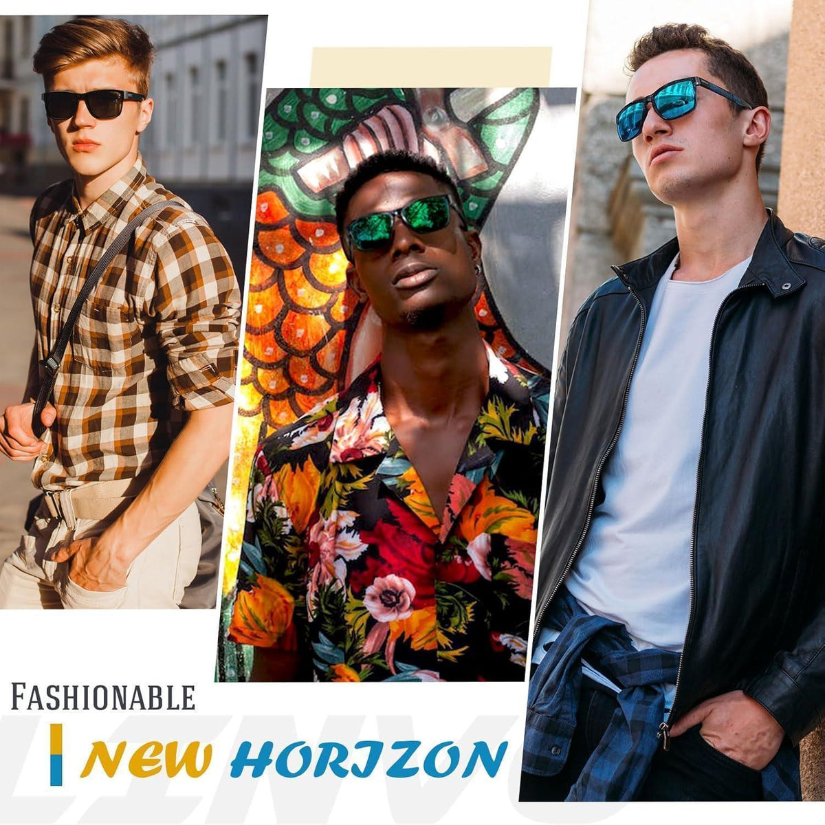 Polarisierte Sonnenbrille UV400 Schutz Fahren Angeln Blau Linse