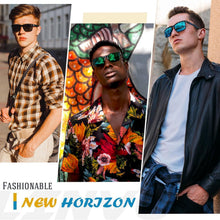 Polarisierte Sonnenbrille UV400 Schutz für Damen und Herren, glänzend schwarz