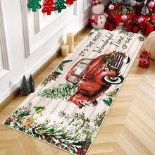 Weihnachts Teppich Läufer Waschbar Luxuriös rutschfest 60x180cm