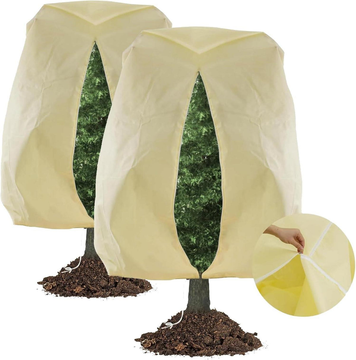 Winterschutz Kübelpflanzensack Frostschutz 360x250cm 80g/m² 2er Set