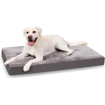 Orthopädisches Hundebett Dunkelgrau 60x45cm Waschbar & Abnehmbar