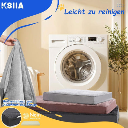 Orthopädisches Hundebett Dunkelgrau 60x45cm Waschbar & Abnehmbar