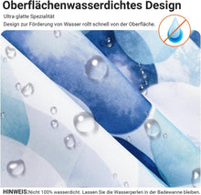 Duschvorhang Blaue Blütenblätter 260x200 cm Wasserabweisend