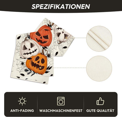 Halloween Tischläufer Spinnennetz Kürbisse 40x300 cm