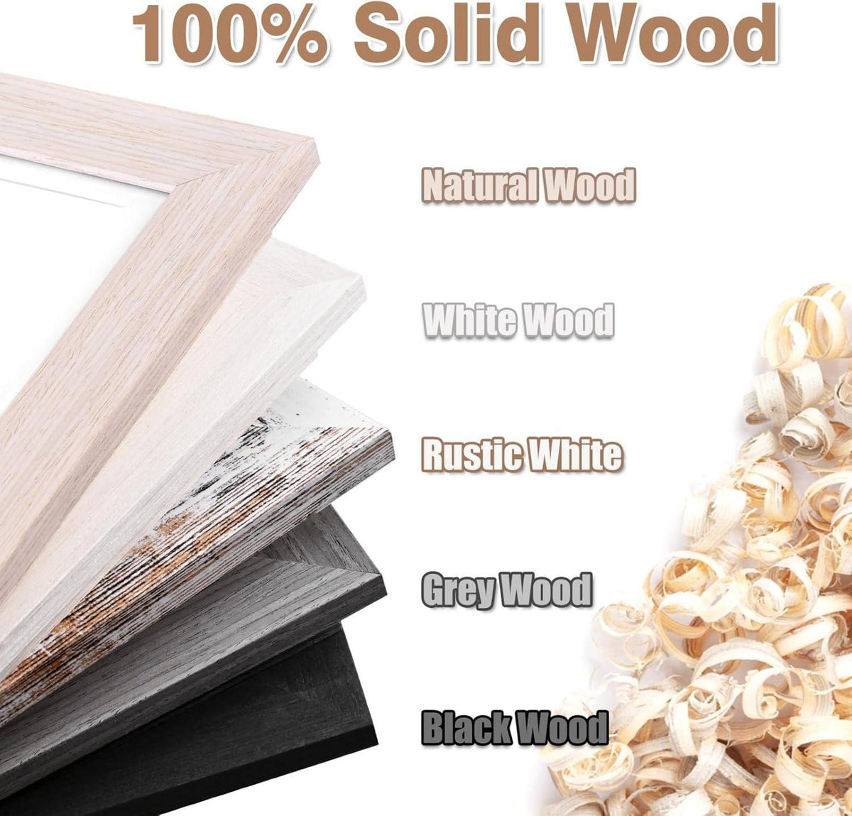 KINLINK 9x12 Kinder Kunstrahmen Holz-Bilderrahmen für