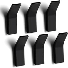 Kleiderhaken Schwarz Matt 6er Set Ohne Bohren Space Aluminium