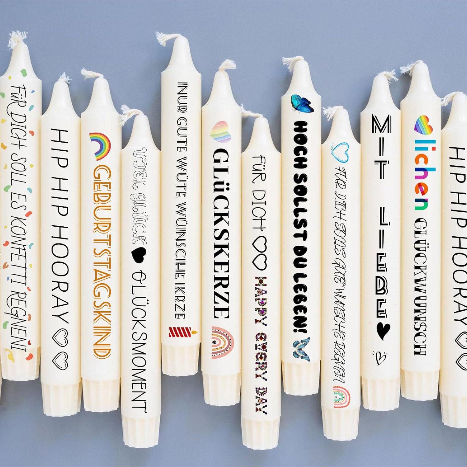 Wasserschiebefolie Kerzentattoos 200+ Muster DIY Geschenk