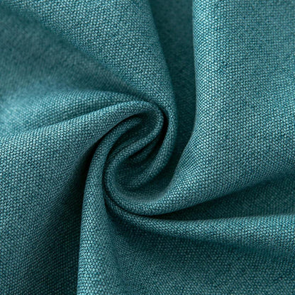Runde Baumwoll-Leinen Tischdecke pfauenblau, 240 cm – Schmutzabweisend
