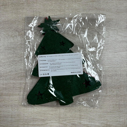 Weihnachten Besteckhalter Filz Tischdeko 8 Stück Tannenbaum Rot Grün