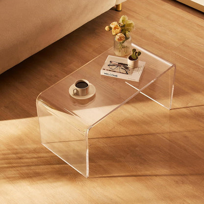 Transparenter Acryl Beistelltisch – Moderner Couchtisch für Wohnzimmer