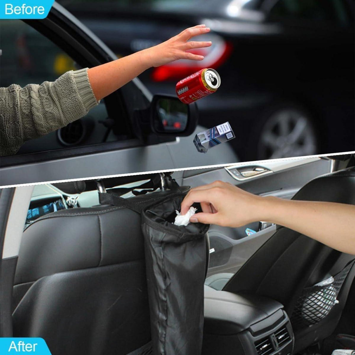 Tragbarer Auto Mülleimer – Aufhänger für Auto, Van & Outdoor