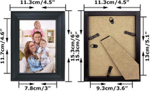 Bilderrahmen Set 12 Stück 9x13 cm Schwarz Fotorahmen Collage