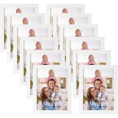 Bilderrahmen Set 15x20 cm Weiß Fotorahmen 12 Stück Wand
