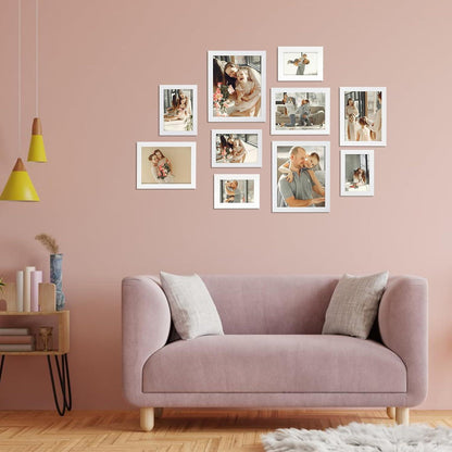 Bilderrahmen Set 15x20 cm Weiß Fotorahmen 12 Stück Wand