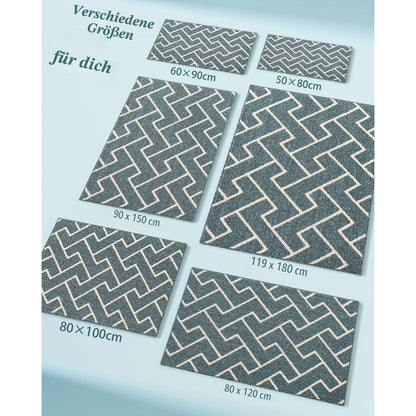 Schmutzfangmatte rutschfest 120x180 cm – Lake Blue