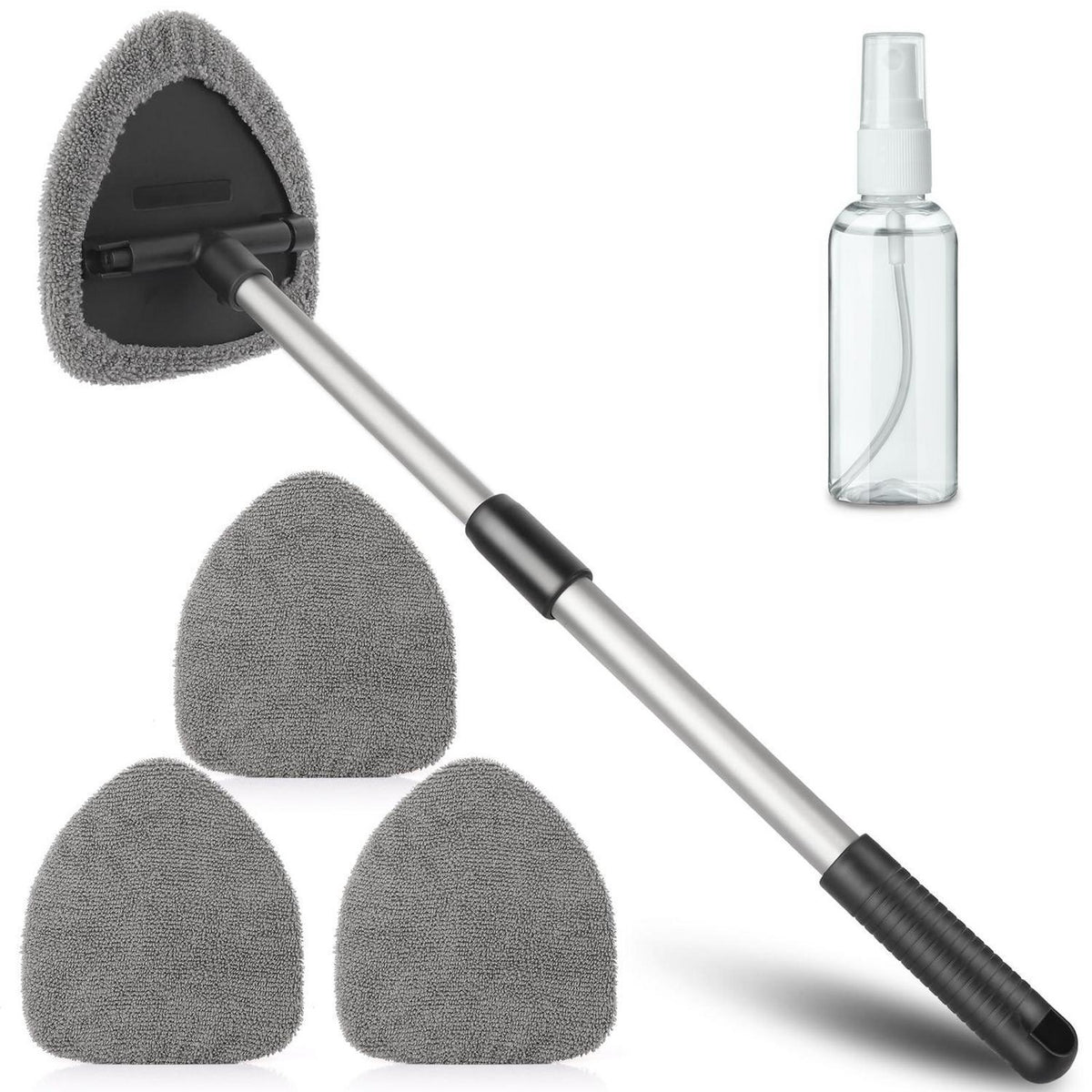 Auto Scheibenreiniger Set mit Verlängerung & Mikrofaserpads
