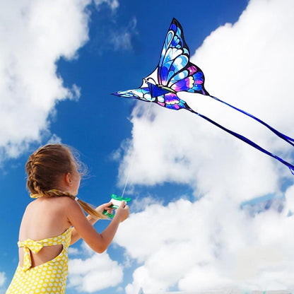 Schmetterlingsdrachen für Kinder und Erwachsene, einfach zu fliegen, lila