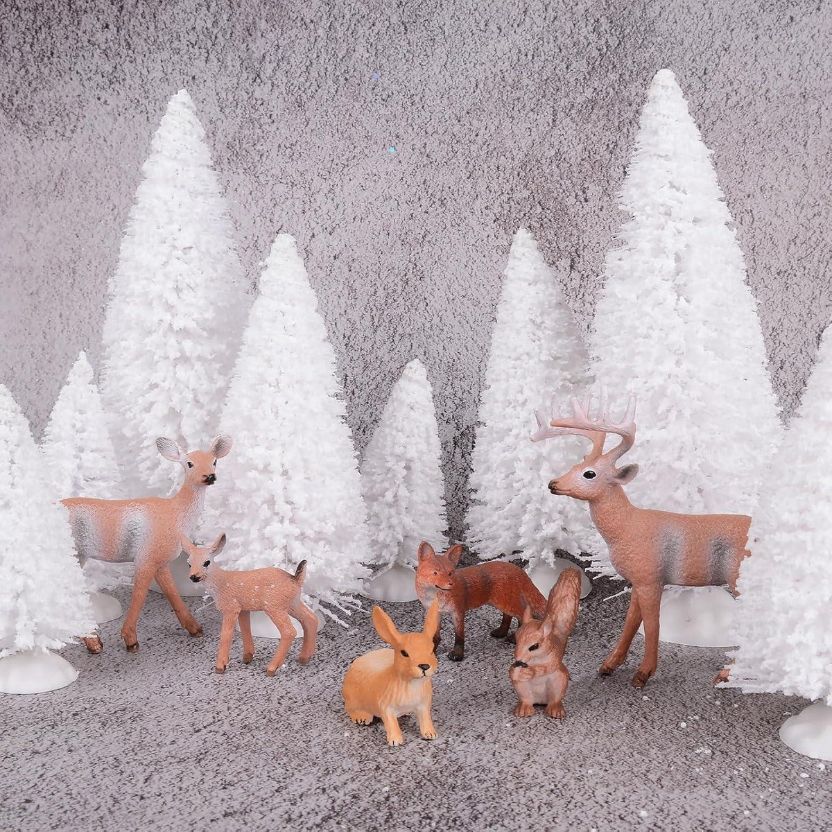 Mini Weihnachtsfiguren Miniatur Weihnachtsschmuck Set 14-teilig